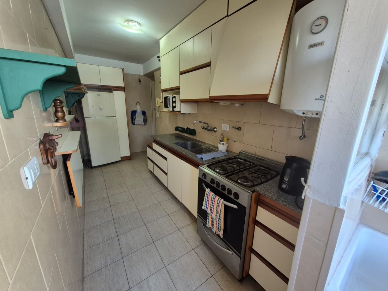Departamento en Venta 3 Ambientes mas Dependencia de Servicio Zona I frente al mar - Miramar